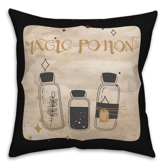 Magic Potion Bottles 2 18&#x22; x 18&#x22; Throw Pillow